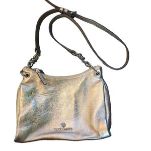 Vince Camuto Pale Gold Leather Crossbody Shoulder Bag